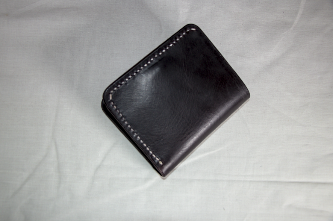Handmade leather wallet UK Badalassi Carlo brown