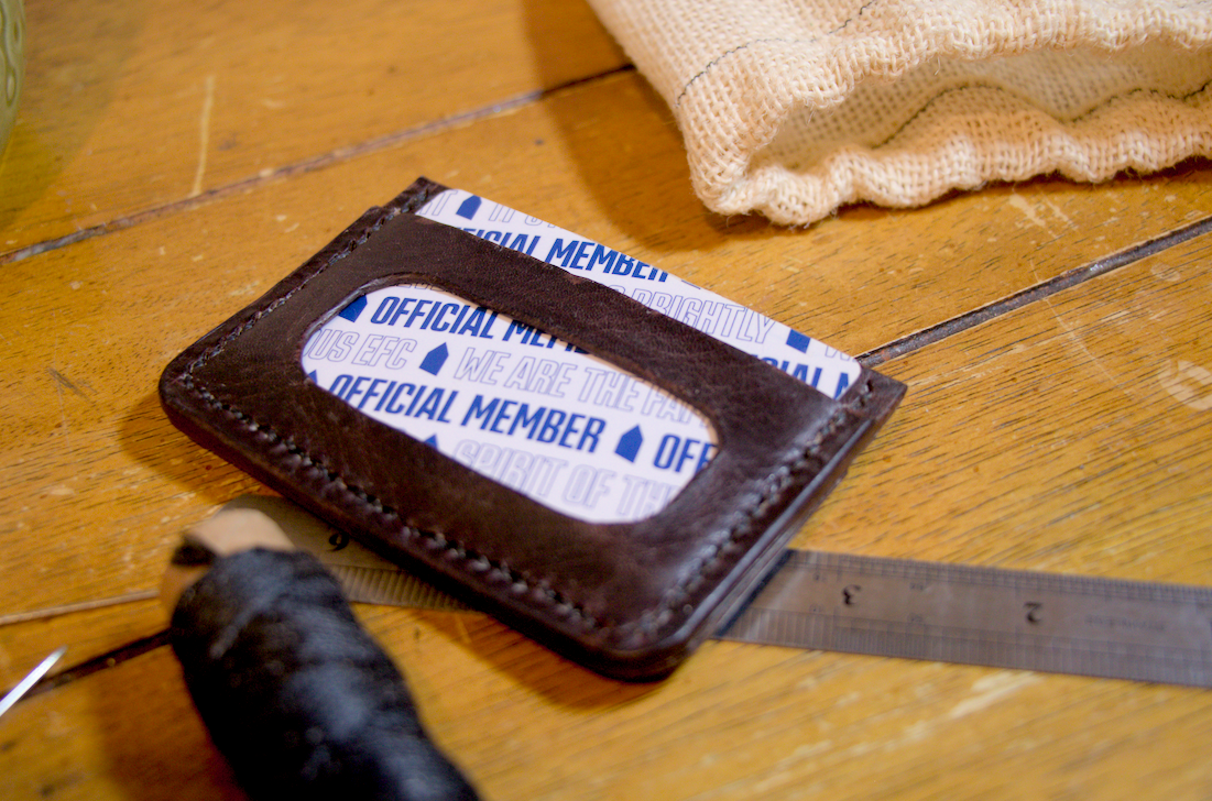 Handmade leather wallet UK Badalassi Carlo brown