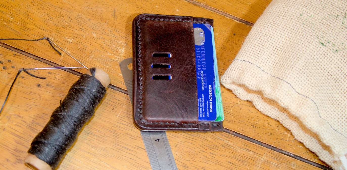 Handmade leather wallet UK Badalassi Carlo brown