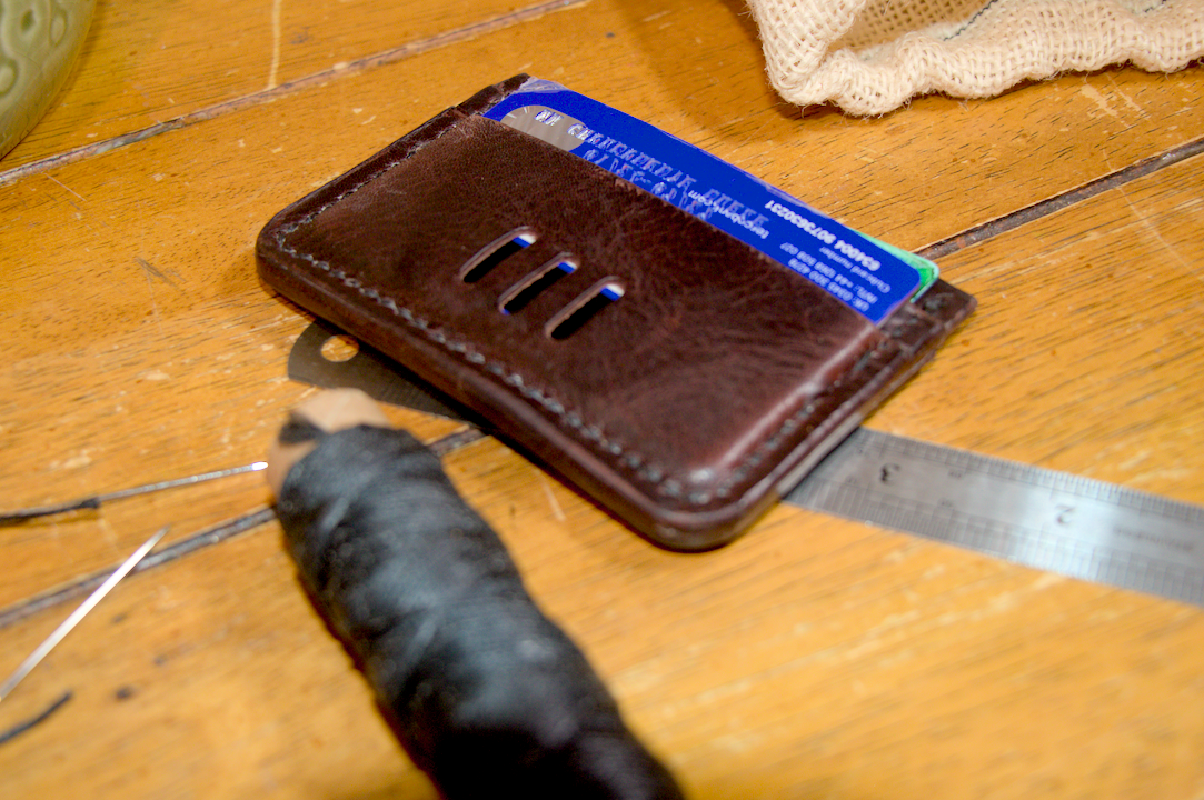 Handmade leather wallet UK Badalassi Carlo brown
