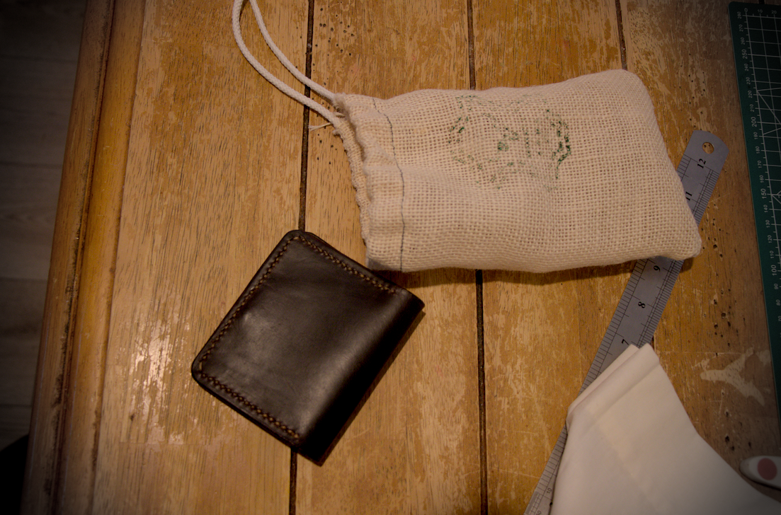 Handmade leather wallet UK Badalassi Carlo brown